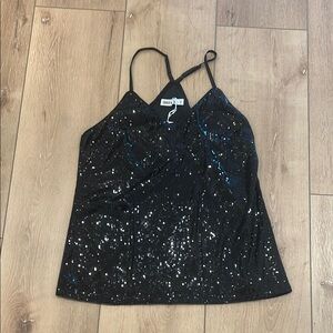 Black Sequin Women's Top size Medium